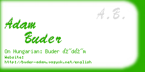 adam buder business card